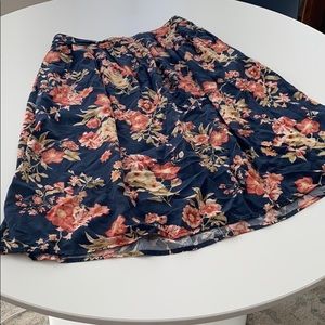 Floral Midi Vintage Skirt